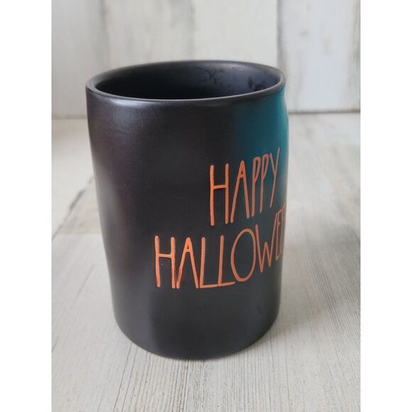 Rae Dunn happy Halloween candle AS IS black home decor - Picture 2 of 8